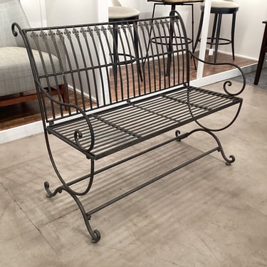 Wrought Iron Garden Bench