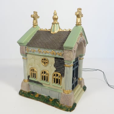 Vintage Retired Spooky Town Lemax Tomb of Sir Edgar Goodbody 