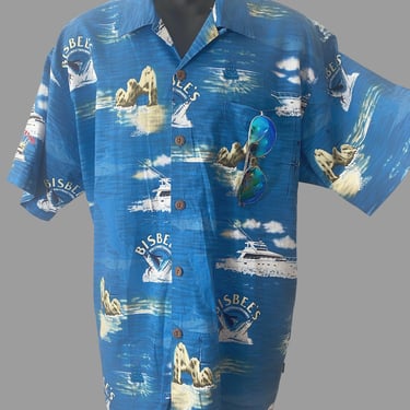 90s fishing hawaiian aloha shirt xl, guy gift for fathers day 