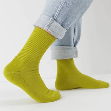 BAGGU ribbed sock (citron)