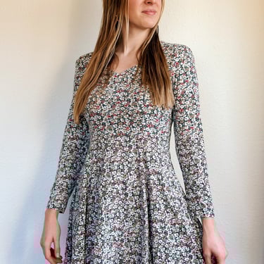 Vintage Floral Mini Dress 
