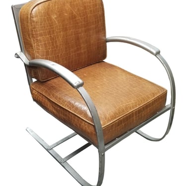 Kem Weber Art Deco Springer Machine Lounge Chair 