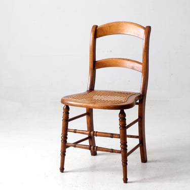 antique cane seat dining chair 