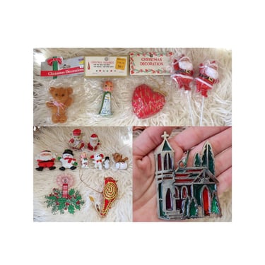 Vintage Christmas Ornaments - You Choose - Genuine Vtg Retro Holiday Ornament - Crafting Decorations 