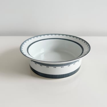 Dansk Gridworks Blue Bistro Dinnerware Lot Grid Squares Band Portugal Vintage 1980s 