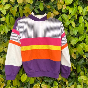 Vintage 80s Sweater — 80s Sweater — Vintage 80s Clothing — 80s clothing vintage — Colorful Sweater 