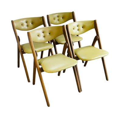 Set 4 Mid-Century Folding Chairs by Thonet