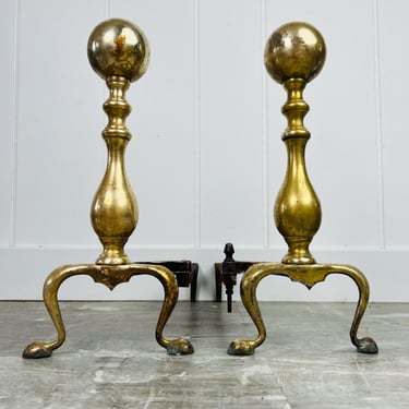 American Ferderal Andirons or Firedogs - a Pair