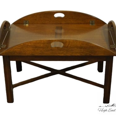 HIGH END Vintage Antique Solid Mahogany Traditional Style Accent Butler's Coffee Table 