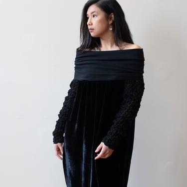 Black Velvet Dress | Jean Paul Gaultier 