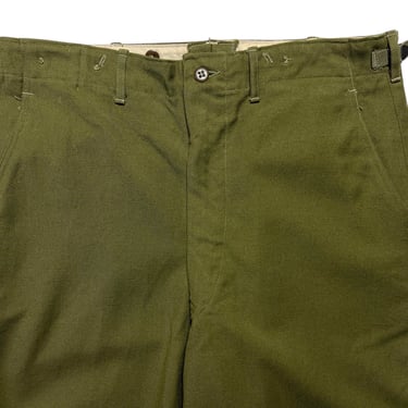 Vintage Korean War M-1951 US Army Wool Field Trousers / Pants ~ Medium Regular / 34.5 Waist ~ OD ~ 1950s ~ M 
