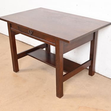 Gustav Stickley Mission Oak Arts & Crafts Desk or Library Table, Circa 1900