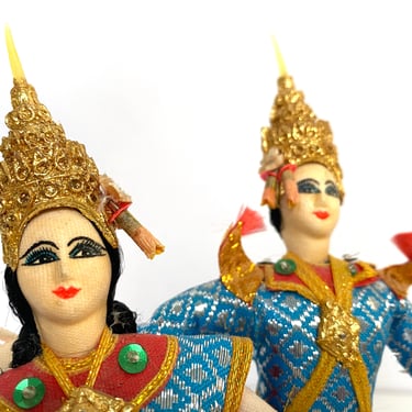 Traditional Thai Dancing figures | Thai Folk Art Dolls 