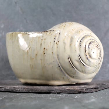 Red Clay Art Pottery Snail Shell Planter | Hand Crafted Shell Planter | Beach Decor | Indoor Planter | Bixley Shop 