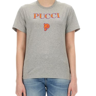 Pucci Women T-Shirt With Logo