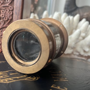 Antique Brass Lense Steampunk Decor 