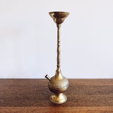 Vintage Brass Decorative Hookah Pipe 