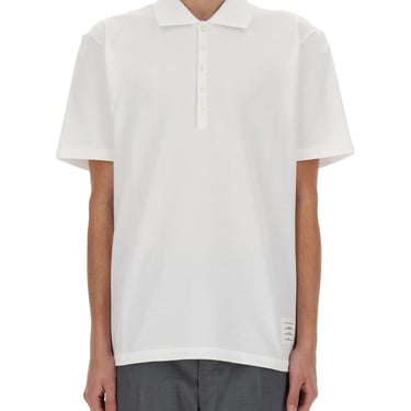 Thom Browne Men Cotton Pique Polo