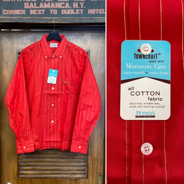 Vintage 1950's “Towncraft” Two-Tone Rayon Rockabilly Shirt, 50's
