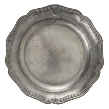 Antique French Pewter Tray