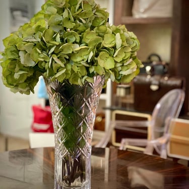 Viceroy, 14" Cut and Flared Crystal Vase,  by Mikasa circa 2005 