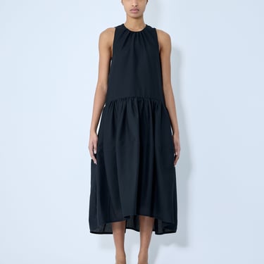 Jil Sander Women Gathered Wool Midi Dress