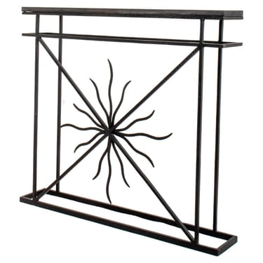 Art Deco Style Wrought Iron &amp; Granite Console