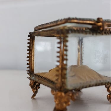 antique french beveled glass and ormolu bijoux casket i
