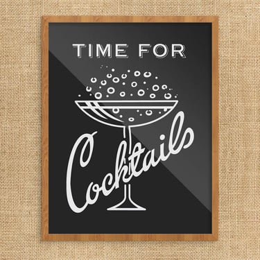 11'' x 14'' Time for Cocktails Print