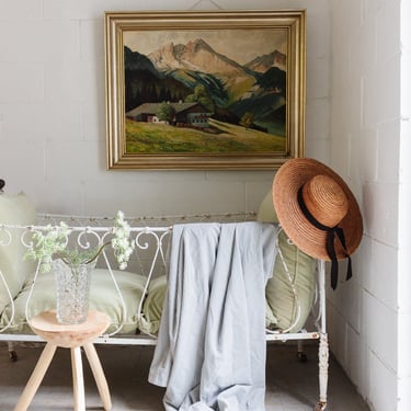 antique french iron daybed