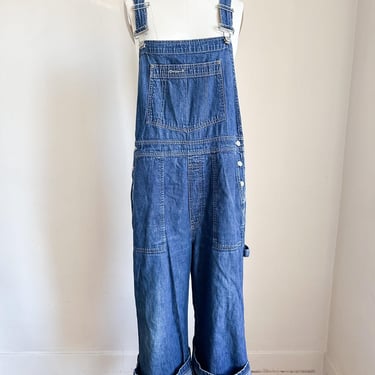 Vintage 1990s Denim Overalls / M-L 