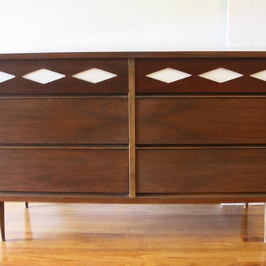 Mid Century Modern Low Dresser Credenza by Bassett