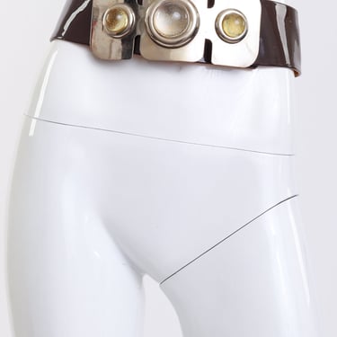 Space Age Sculptural Buckle Belt