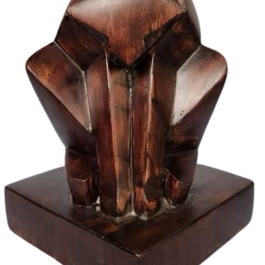 Jan Joel Martel Cubist Art Deco Monkey Baboon Wood Rare 1930