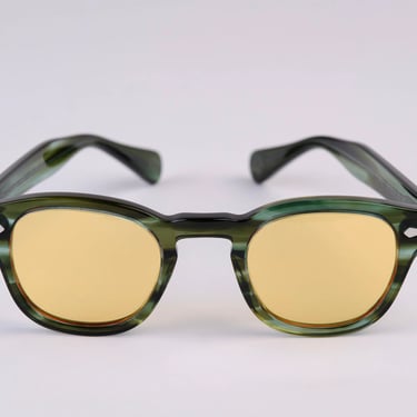 Small - New York Eye_rish Causeway Glasses green with Yellow lenses 
