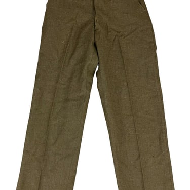 Vintage 40's US Military Green Serge Wool Field Pants
