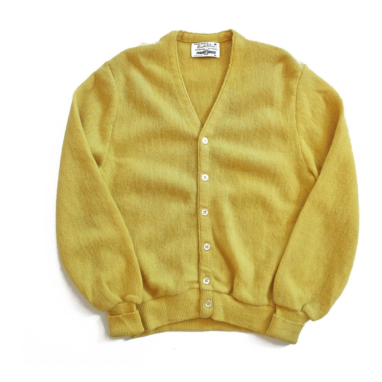 vintage cardigan / fuzzy cardigan / 1960s Robert Bruce fuzzy