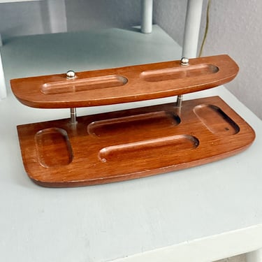 Desk Top Organization, Dresser Top Tray, Storage, Vintage 60s 70s, Mid Century Home Decor 