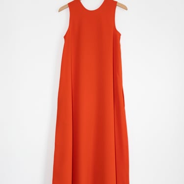 Dao Sleeveless Trapeze Dress in Vermillion