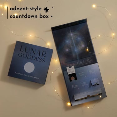 Lunar Goddess Crystal Countdown Box (Advent-Style)