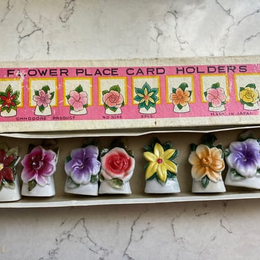 Flower Place Holders Name Card Floral Holders Made in Japan by LeChalet