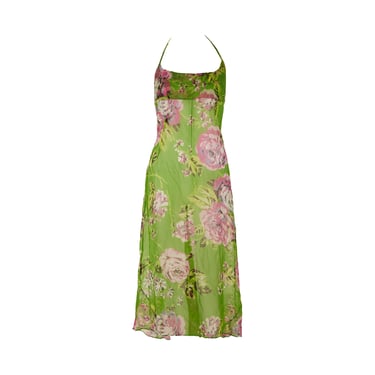 Dolce &amp; Gabbana Green Floral Dress