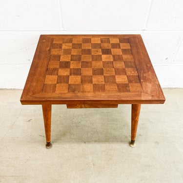 Midcentury Chess Board Table Hand Made 