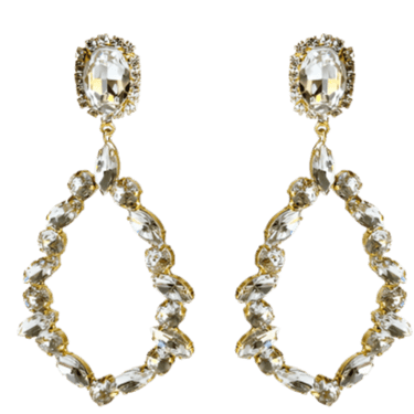 Diamond Crystal Chandelier Earrings