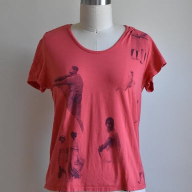 Vintage Valentino Sport | Tennis Photo Print T-Shirt 