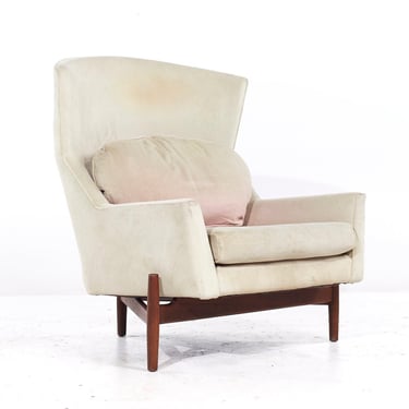 Jens Risom for Jens Risom Design Mid Century Walnut Big Chair - mcm 