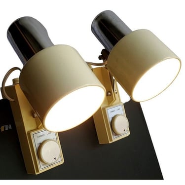Mid Century Modern Bed Lamp Headboard Lights Dimmer Clamp Articulating Adjust 