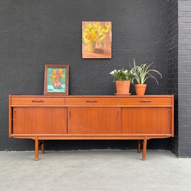 1960s Norwegian Teak MCM Sideboard Credenza