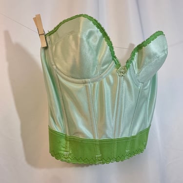 Upcycled hand dyed 80’s bustier 