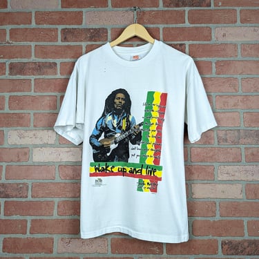 Vintage 1996 Bob Marley ORIGINAL Reggae Artist Tee - Large 
